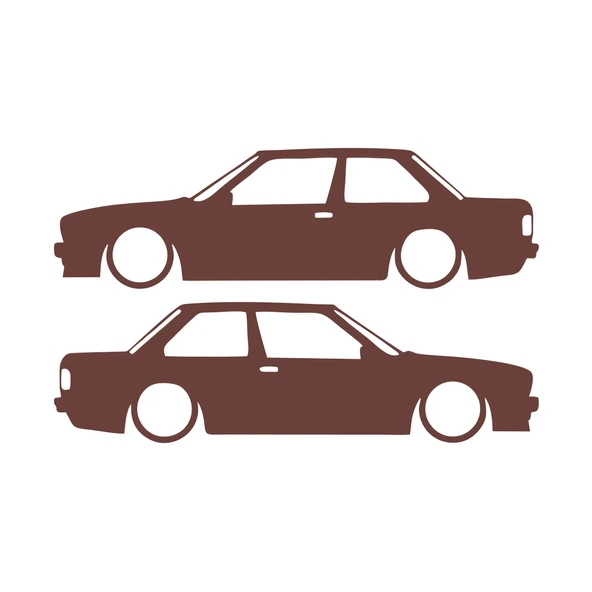 Basık Bmw E30 Sticker 17x17 Cm Kahverengi ürün görseli 1