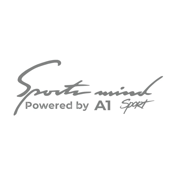 Sports Mind Audi A1 Sports Sticker 17x17 Cm Gri ürün görseli 1
