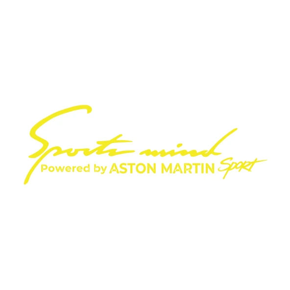 Sports Mind Aston Martini Sports Sticker 17x17 Cm Sarı ürün görseli 1
