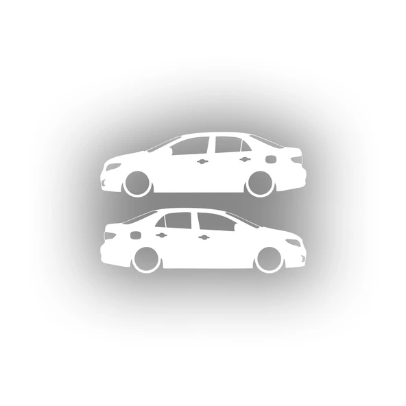 Basık Corolla Sticker 17x17 Cm Beyaz ürün görseli 1