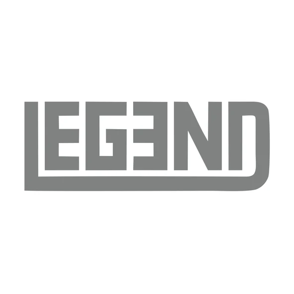 Legend Efsane Sticker 17x17 Cm Gri ürün görseli 1