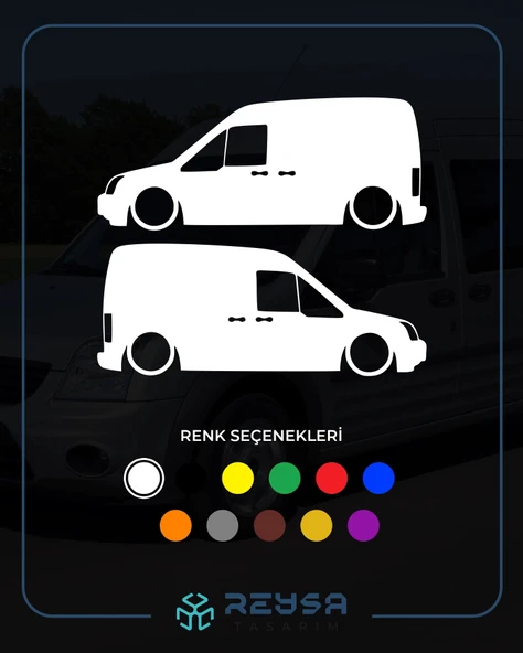 Basık Ford Connect Sticker 17x17 Cm Beyaz ürün görseli 1