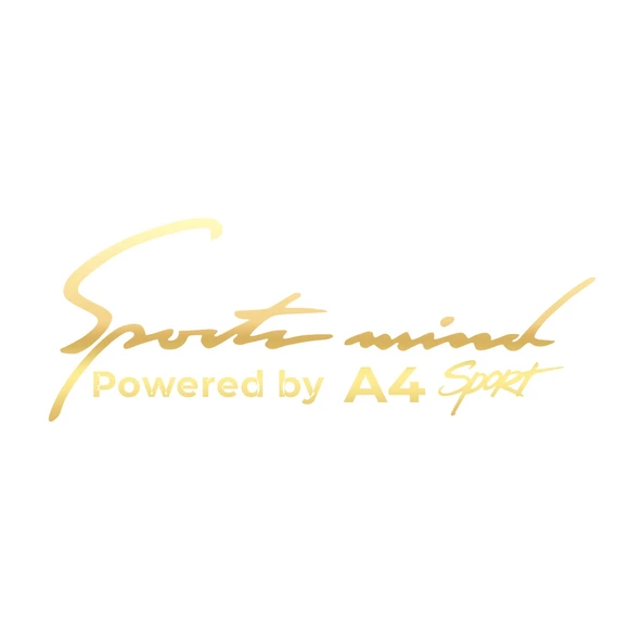 Sports Mind Audi A4 Sports Sticker 17x17 Cm Gold ürün görseli 1