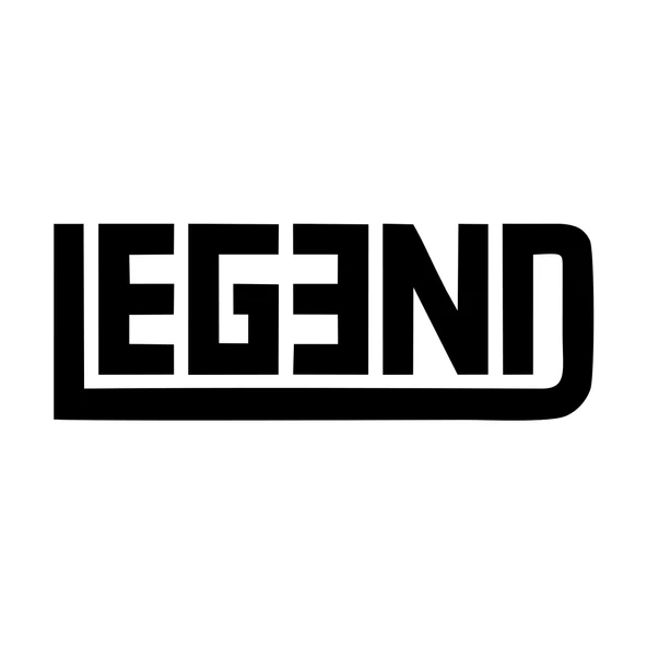 Legend Efsane Sticker 17x17 Cm Siyah ürün görseli 1