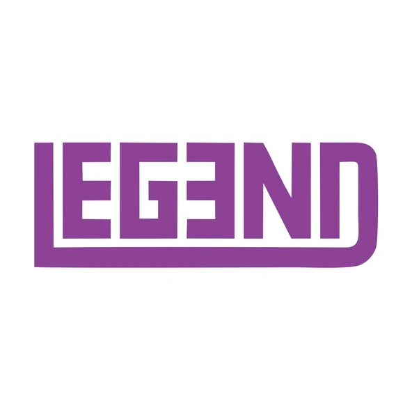 Legend Efsane Sticker 17x17 Cm Mor ürün görseli 1