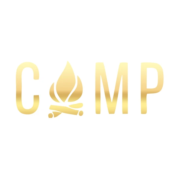 Kamp Yazı Sticker 17x17 Cm Gold ürün görseli 1