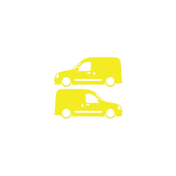 Basık Renault Kangoo Sticker 17x17 Cm Sarı ürün görseli 1