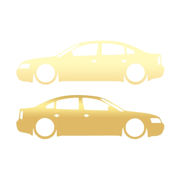 Basık Passat Sticker 17x17 Cm Gold ürün görseli 1