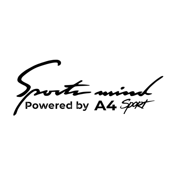 Sports Mind Audi A4 Sports Sticker 17x17 Cm Siyah ürün görseli 1