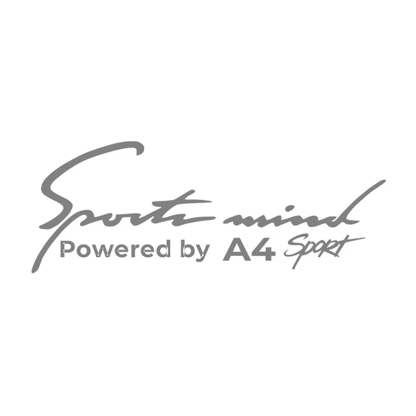 Sports Mind Audi A4 Sports Sticker 17x17 Cm Gri ürün görseli 1
