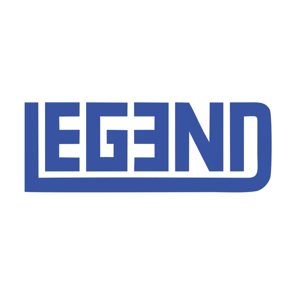 Legend Efsane Sticker 17x17 Cm Mavi ürün görseli 1
