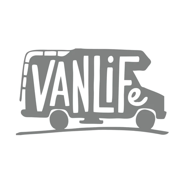 Vanlife Sticker 17x17 Cm Gri ürün görseli 1