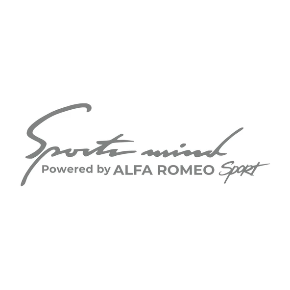 Sports Mind Alfa Romeo Sports Sticker 17x17 Cm Gri ürün görseli 1