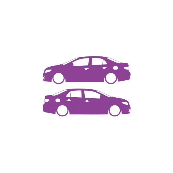Basık Corolla Sticker 17x17 Cm Mor ürün görseli 1