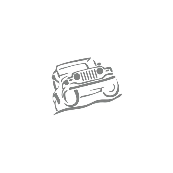 Jeep Offroad Sticker 17x17 Cm Gri ürün görseli 1