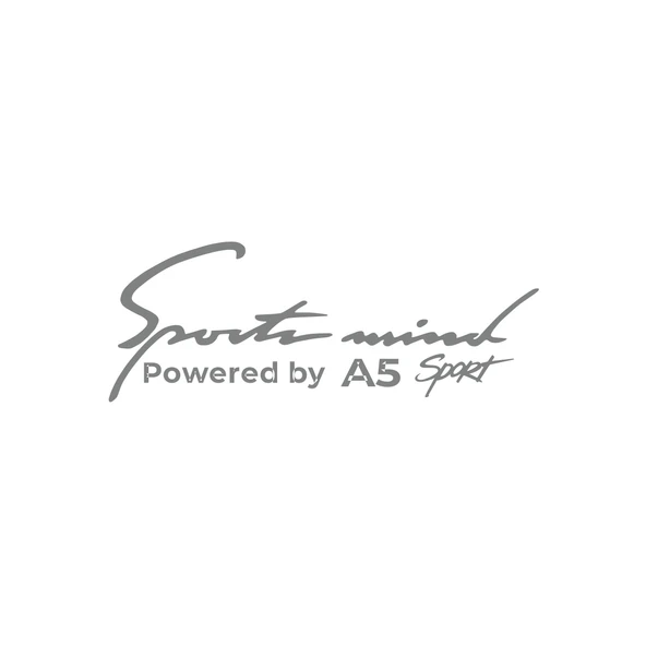 Sports Mind Audi A5 Sports Sticker 17x17 Cm Gri ürün görseli 1
