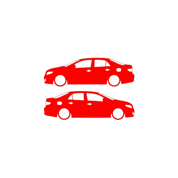 Basık Corolla Sticker 17x17 Cm Kırmızı ürün görseli 1