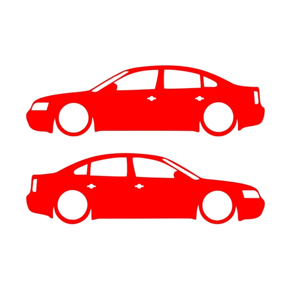 Basık Passat Sticker 17x17 Cm Kırmızı ürün görseli 1