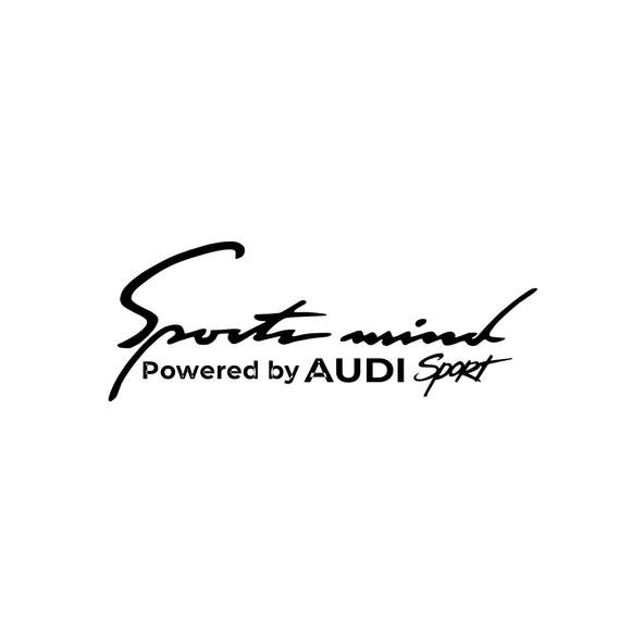 Sports Mind Audi Sports Sticker 17x17 Cm Siyah ürün görseli 1