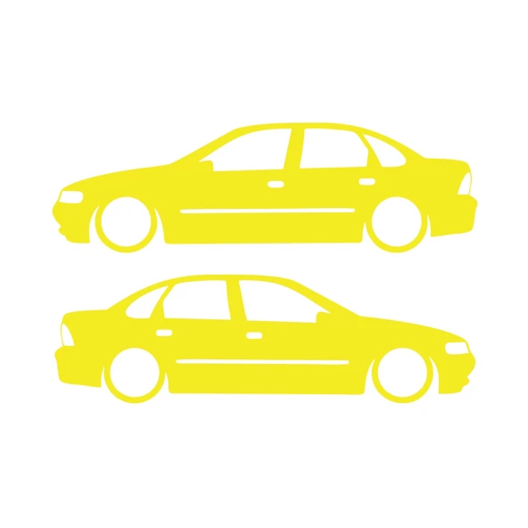Basık Opel Vectra Sticker 17x17 Cm Sarı ürün görseli 1