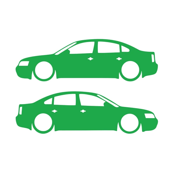 Basık Passat Sticker 17x17 Cm Yeşil ürün görseli 1