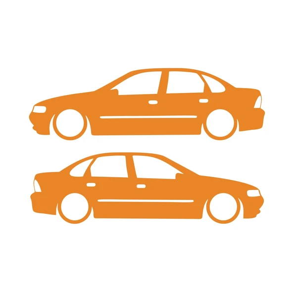 Basık Opel Vectra Sticker 17x17 Cm Turuncu ürün görseli 1