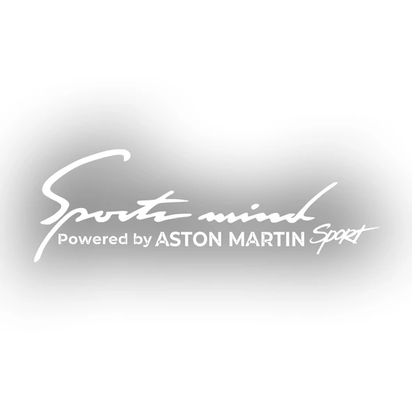 Sports Mind Aston Martini Sports Sticker 17x17 Cm Beyaz ürün görseli 1