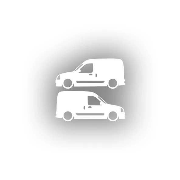 Basık Renault Kangoo Sticker 17x17 Cm Beyaz ürün görseli 1