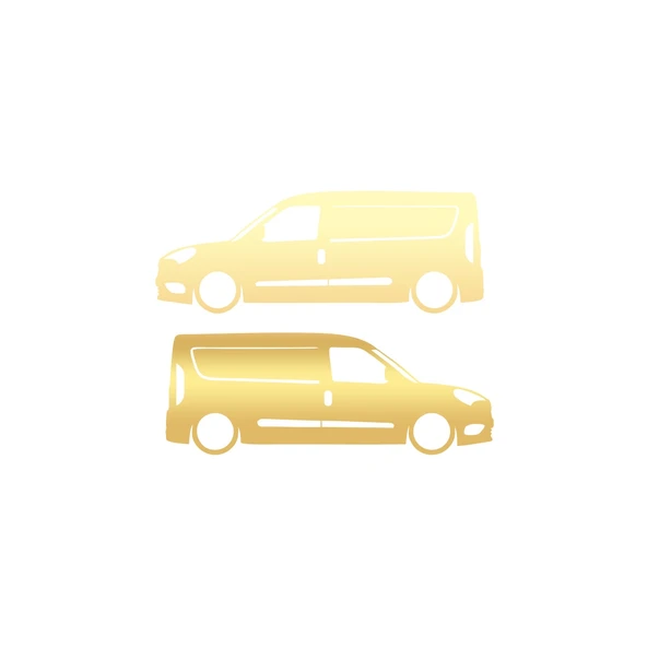Basık Doblo Sticker 17x17 Cm Gold ürün görseli 1