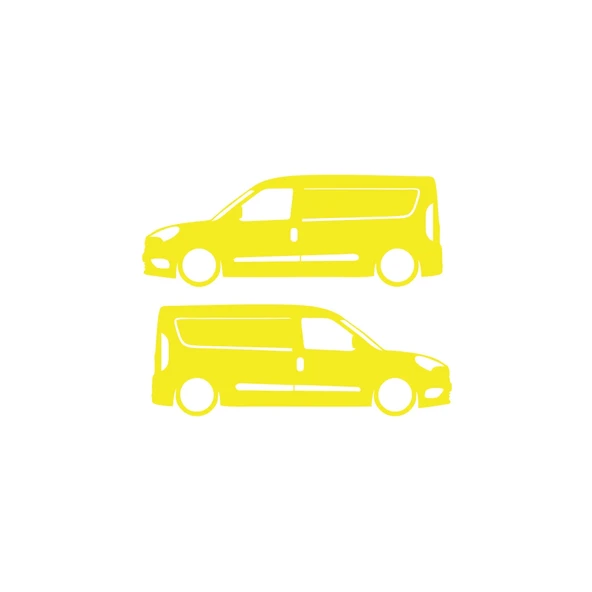 Basık Doblo Sticker 17x17 Cm Sarı ürün görseli 1