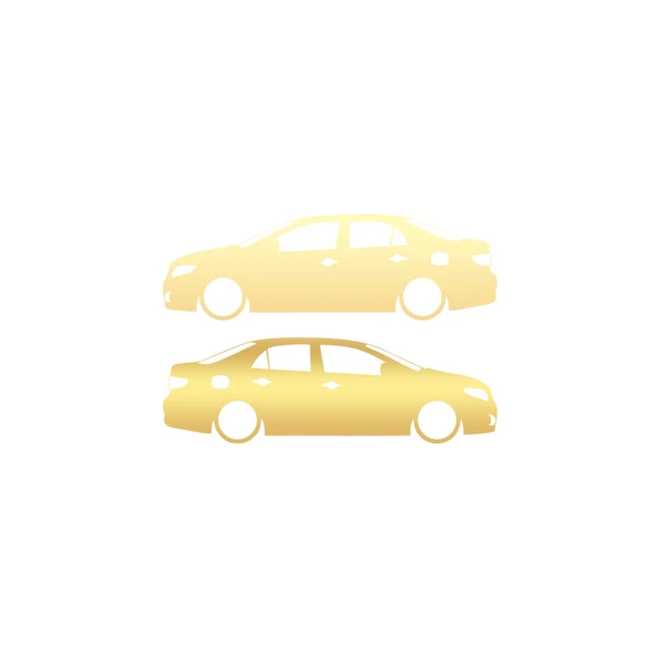 Basık Corolla Sticker 17x17 Cm Gold ürün görseli 1