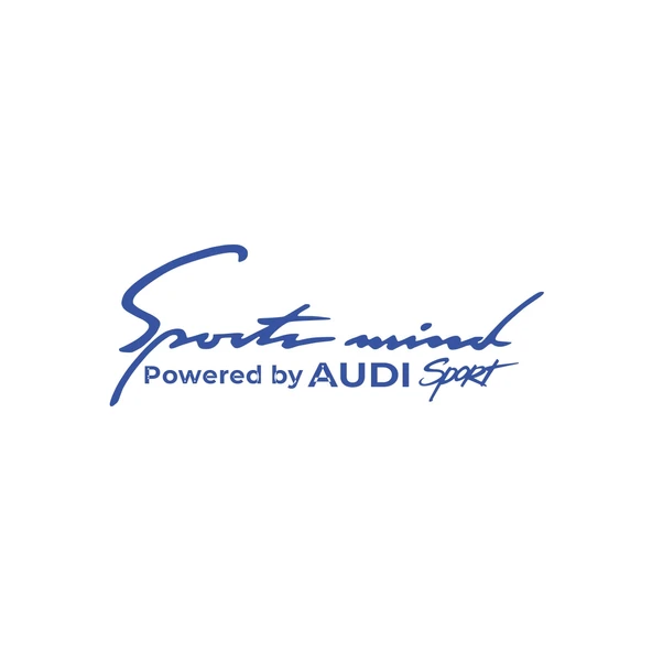 Sports Mind Audi Sports Sticker 17x17 Cm Mavi ürün görseli 1
