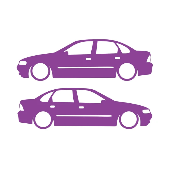 Basık Opel Vectra Sticker 17x17 Cm Mor ürün görseli 1