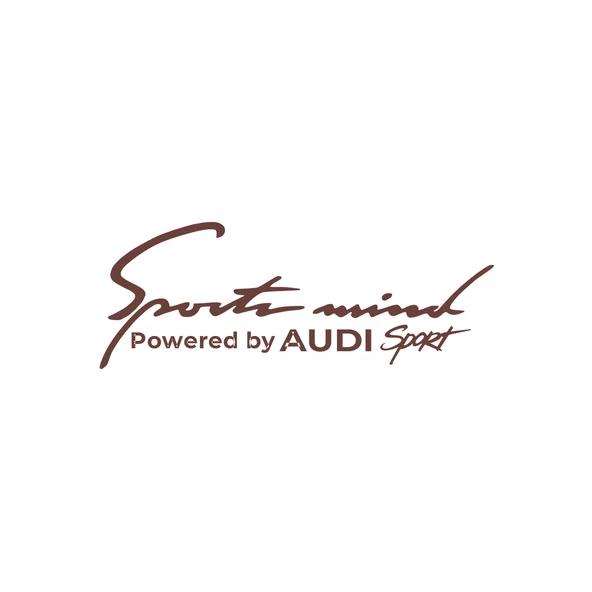 Sports Mind Audi Sports Sticker 17x17 Cm Kahverengi ürün görseli 1