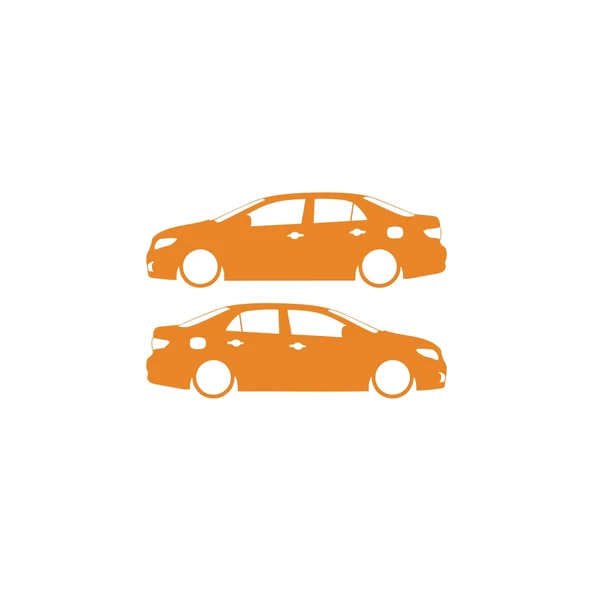 Basık Corolla Sticker 17x17 Cm Turuncu ürün görseli 1
