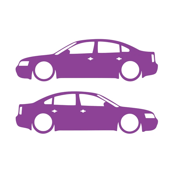 Basık Passat Sticker 17x17 Cm Mor ürün görseli 1