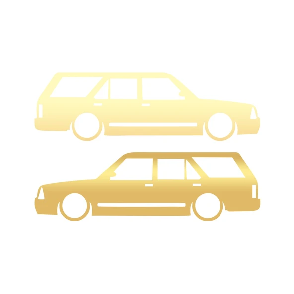 Basık Kartal Sticker 17x17 Cm Gold ürün görseli 1