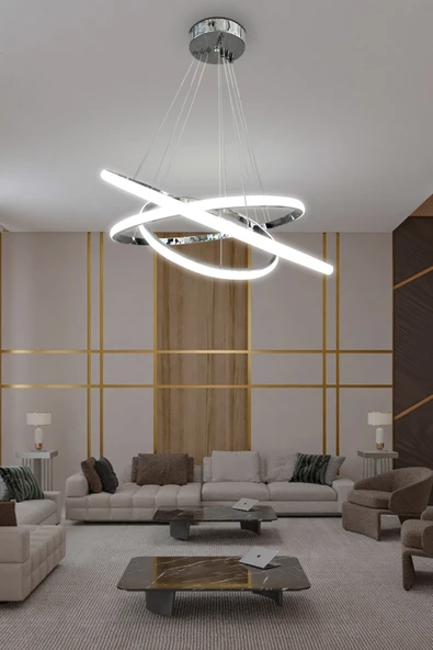 3'lü Çember Led Avize - Resim 7