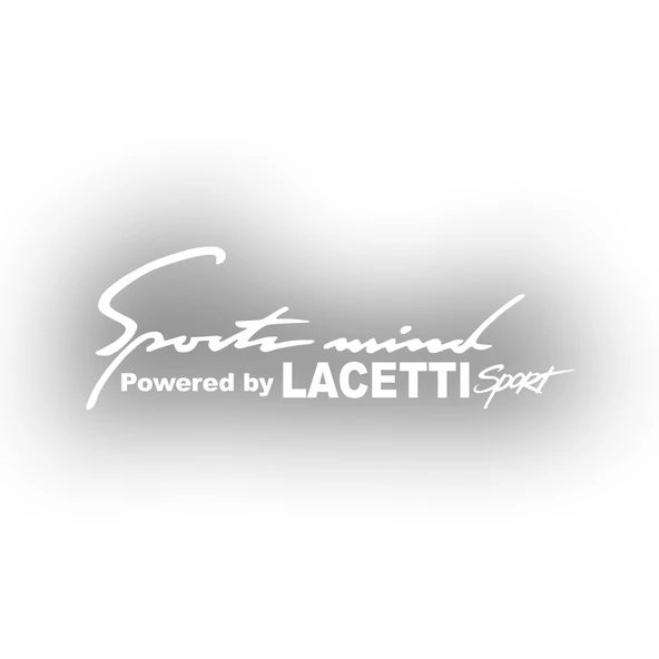 Sports Mind CHEVROLET LACETTI  Sports Sticker 17x17 Cm Beyaz ürün görseli 1