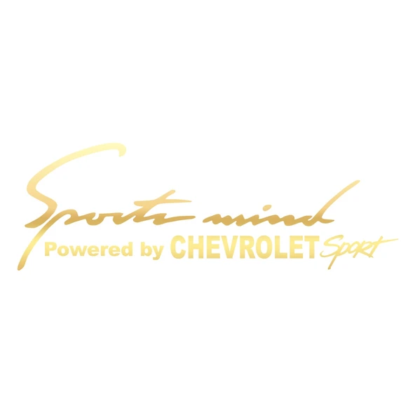 Sports Mind CHEVROLET Sports Sticker 17x17 Cm Gold ürün görseli 1
