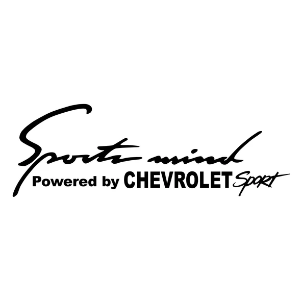 Sports Mind CHEVROLET Sports Sticker 17x17 Cm Siyah ürün görseli 1