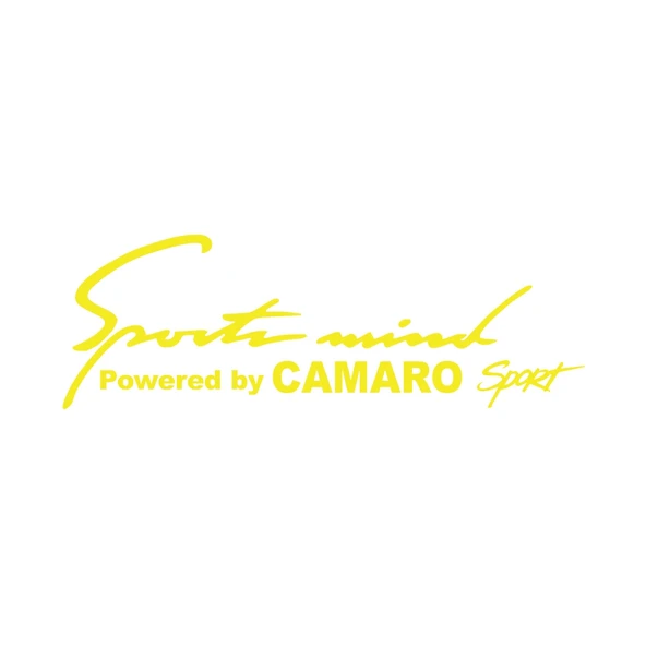 Sports Mind CHEVROLET CAMARO Sports Sticker 17x17 Cm Sarı ürün görseli 1