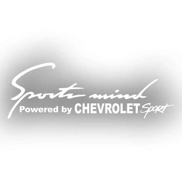 Sports Mind CHEVROLET Sports Sticker 17x17 Cm Beyaz ürün görseli 1