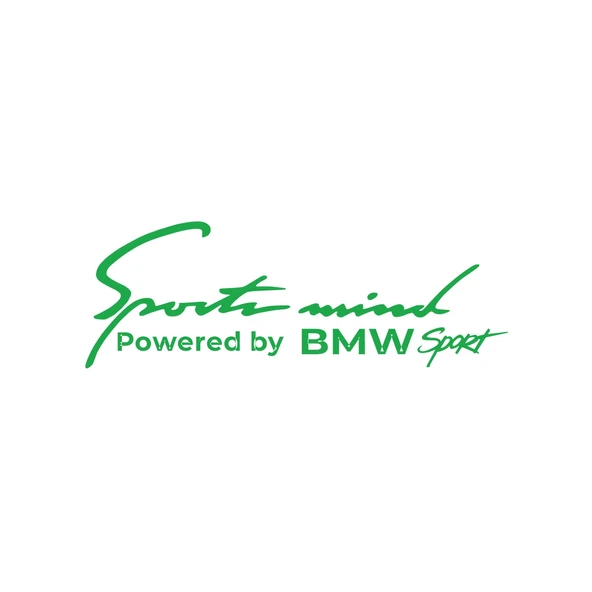 Sports Mind BMW Sports Sticker 17x17 Cm Yeşil ürün görseli 1