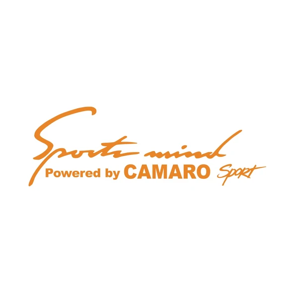 Sports Mind CHEVROLET CAMARO Sports Sticker 17x17 Cm Turuncu ürün görseli 1