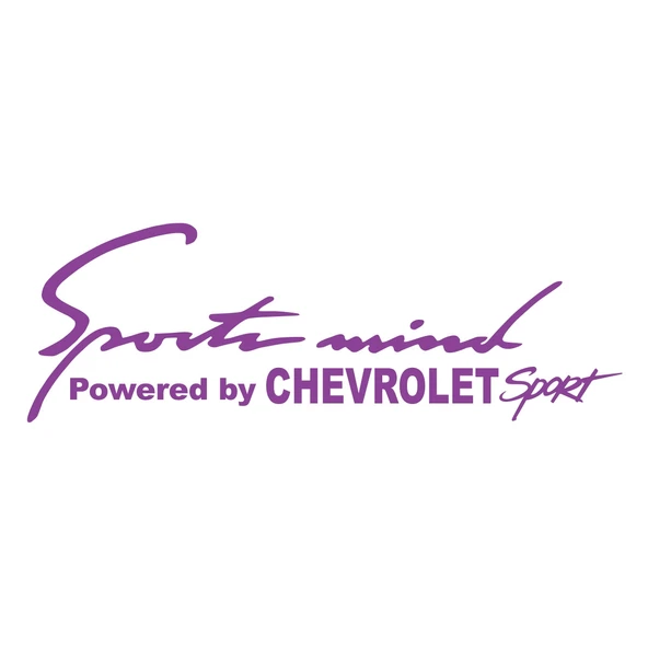 Sports Mind CHEVROLET Sports Sticker 17x17 Cm Mor ürün görseli 1