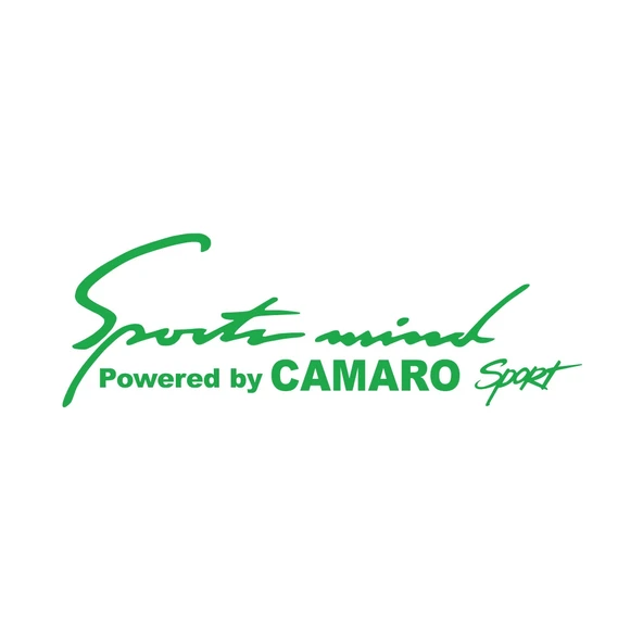Sports Mind CHEVROLET CAMARO Sports Sticker 17x17 Cm Yeşil ürün görseli 1