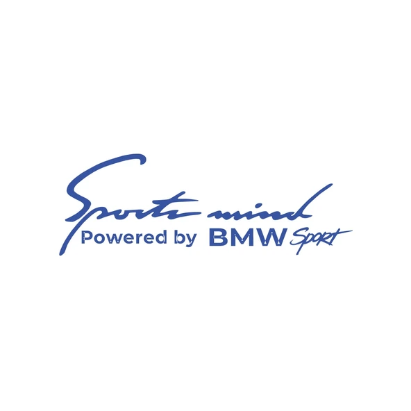 Sports Mind BMW Sports Sticker 17x17 Cm Mavi ürün görseli 1