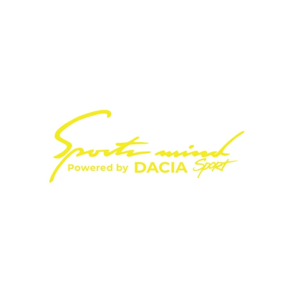 Sports Mind DACIA ESports Sticker 17x17 Cm Sarı ürün görseli 1
