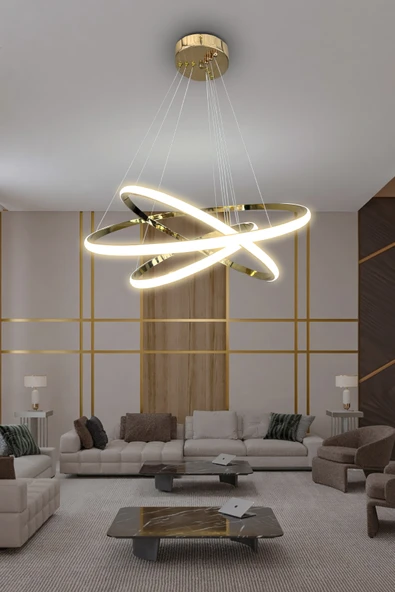 3'lü Çember Led Avize - Resim 10